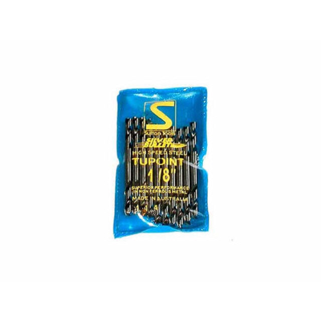 1/8" Twin Point Drill: 10 Pack