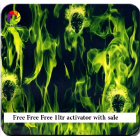 FREE ACTIVATOR WITH 5 MTRS Hydrographic Film   Hydro-Dipping Hydro Dip  Green Flame